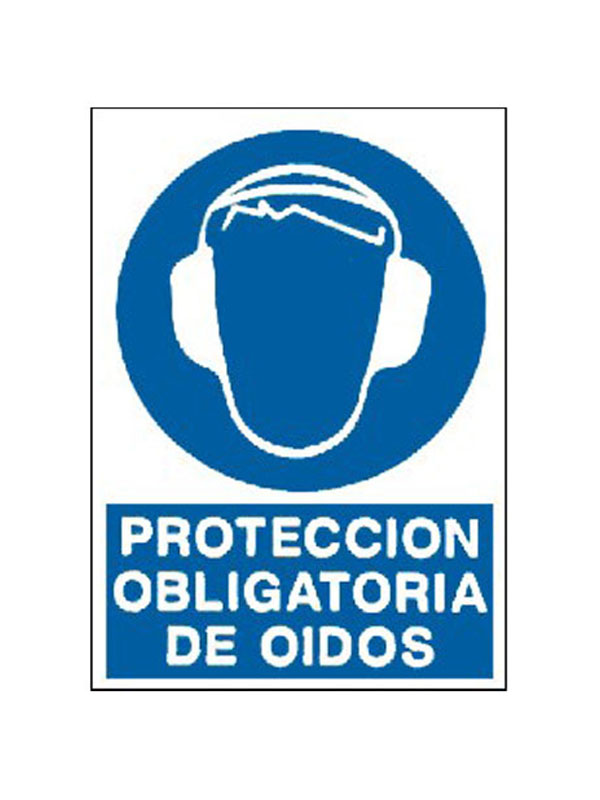 Señal uso obligatorio protección oídos ref. orr 47 de 230x340