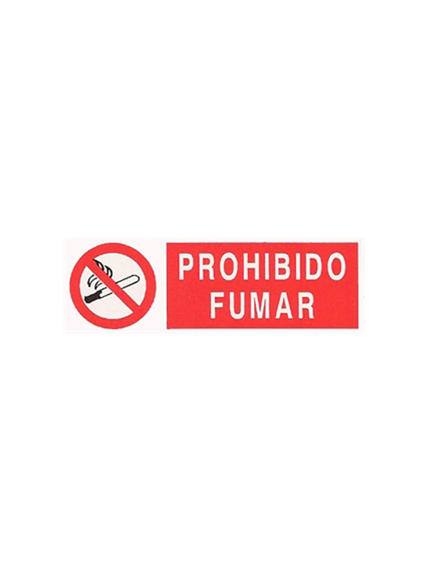 Señal prohibido fumar ref. prh 615 de 600x400