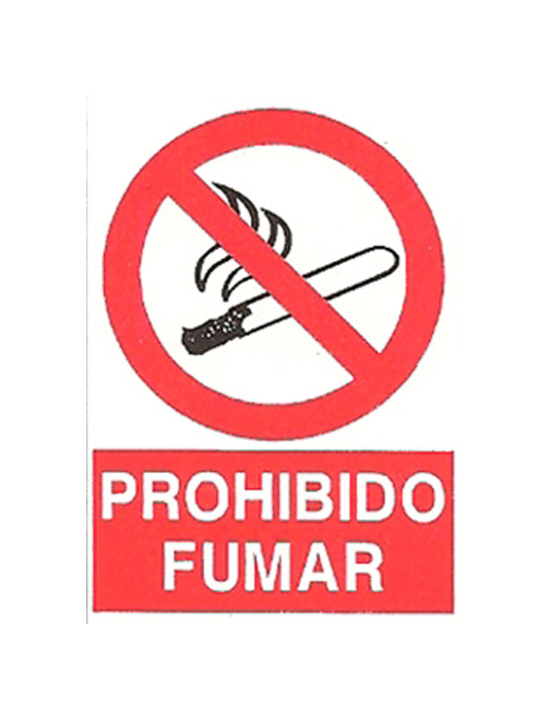 Señal prohibido fumar ref. prr 600 de 230x330