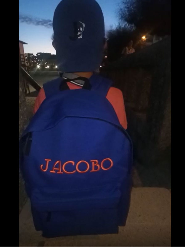 Mochila modelo bg125 fashion backpack con bordado personalizado